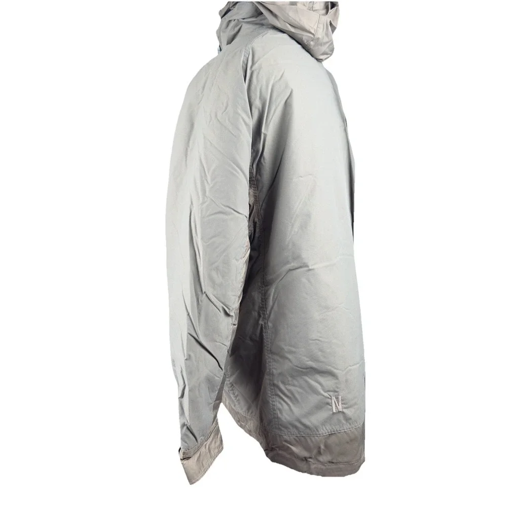Vintage‎ 1990's Nike Men's Gray/Taupe Hooded Full Zip Windbreakers Jacket Size L - Picture 9 of 16